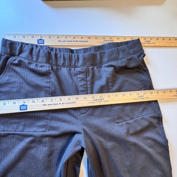 Mondetta Pull-On Herringbone Straight Leg Pants XL Brown Brushed Back Lining - Picture 6 of 11